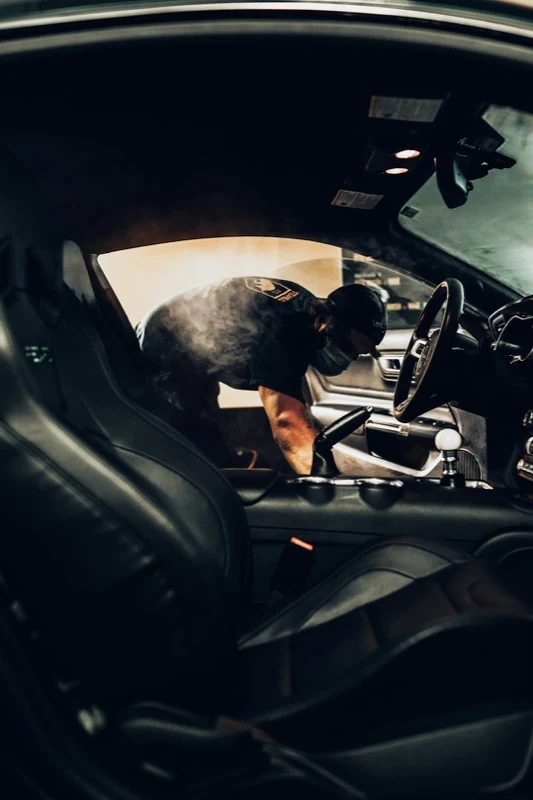 Mechanic in Mississauga working on a customer vehicle at FastLane Mechanics